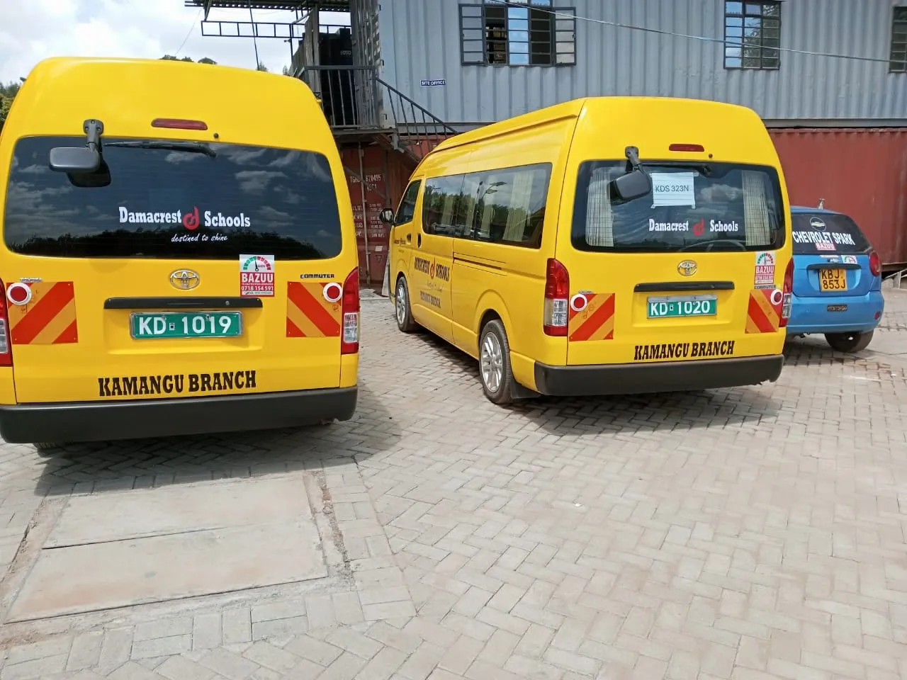 Damacrest Schools buses fitted with Bazuu systems